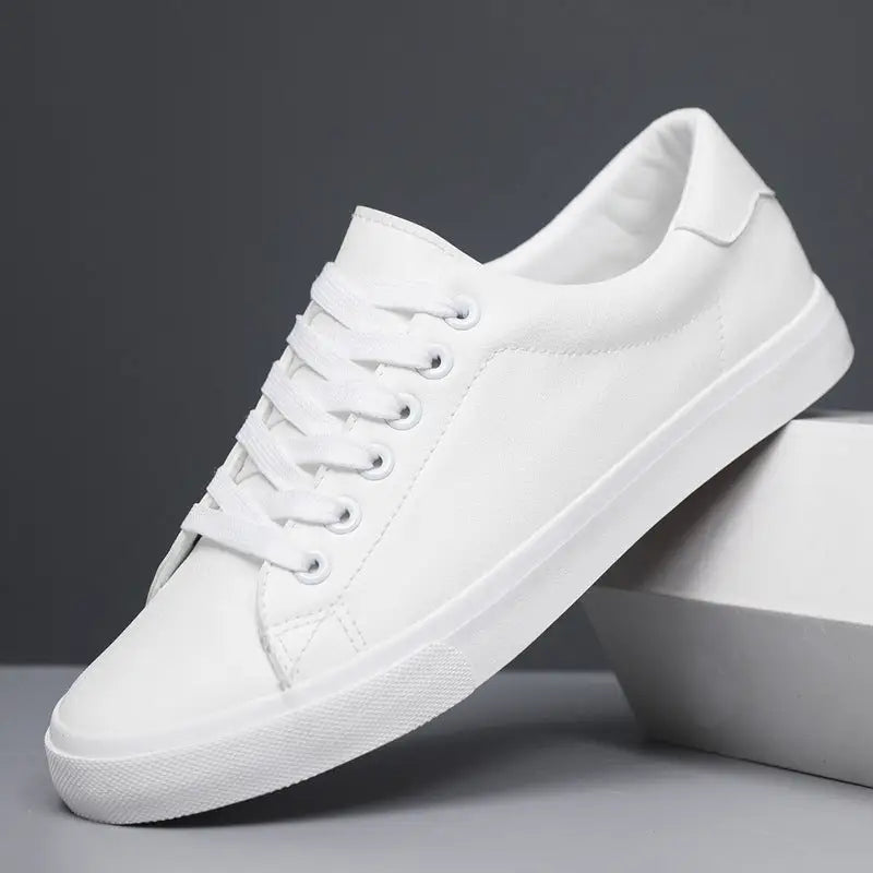 Breathable Mesh Surface Comfortable Men’s Shoes Casual Multicolor Sneaker - White / 39 - Leather Shoes for men