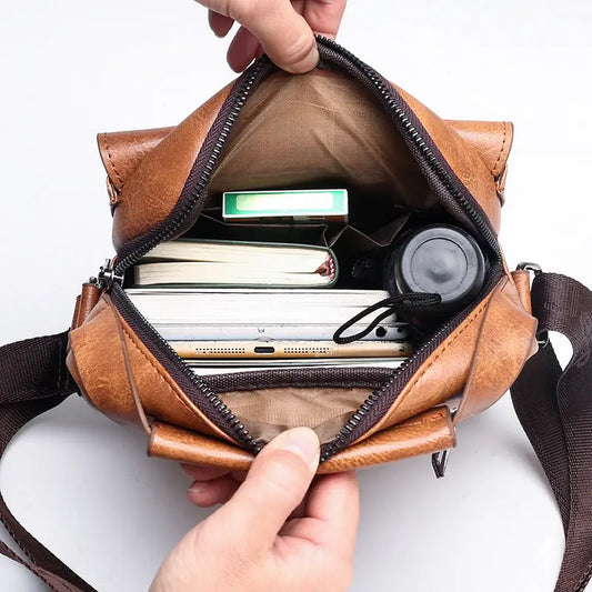 Casual Crossbody Men’s Document Small Backpack - Bags & Luggage - Men’s Bags - Wallets