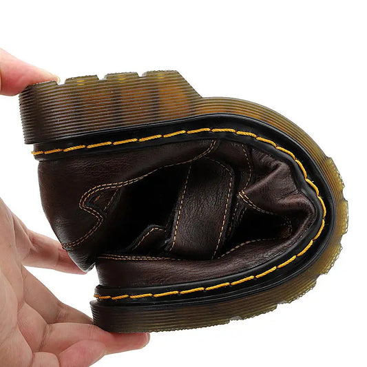 Leather Breathable Sandals Outdoor Leisure Mountaineering Shoes-Dubai - Leather Shoes for men