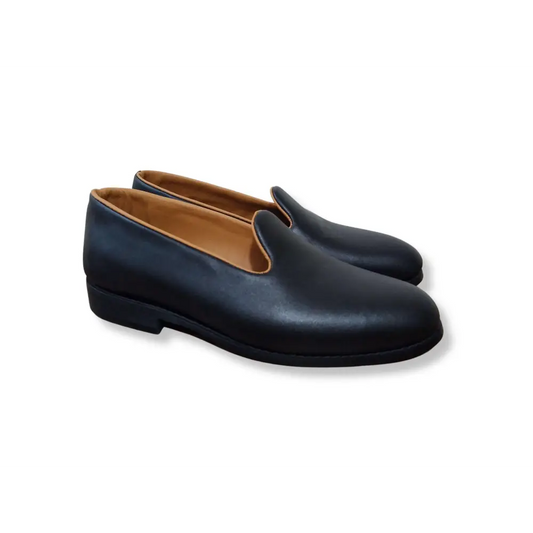 Loafer PU Leather Shoes Black - Rambler Shoes FZE