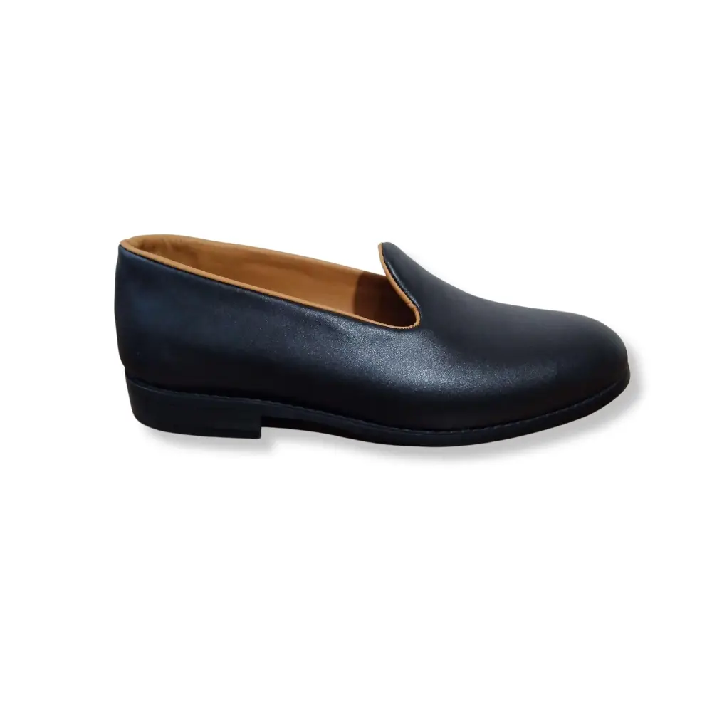 Loafer PU Leather Shoes Black - Rambler Shoes FZE