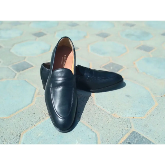 Loafer Shoes Genuine Leather Black - Rambler Shoes FZE