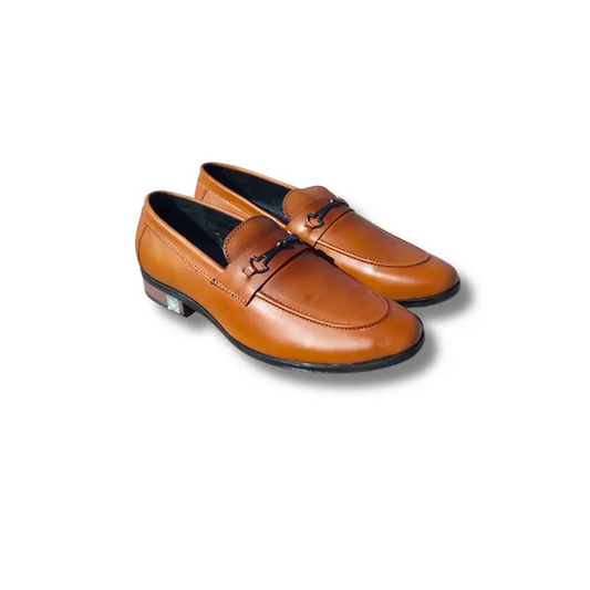 Loafer Shoes Genuine Leather Brown - Rambler Shoes FZE