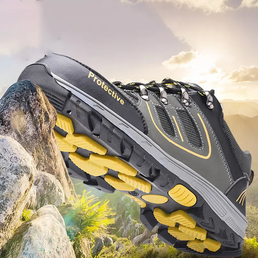 Men’s Breathable Mesh Non-slip Steel Toe Safety Shoes