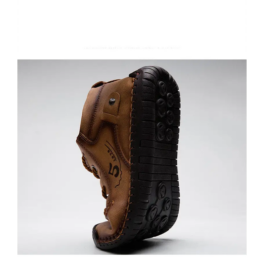 Men’s Foreign Trade Business Men’s Shoes Hand-Sewn - Leather Shoes for men