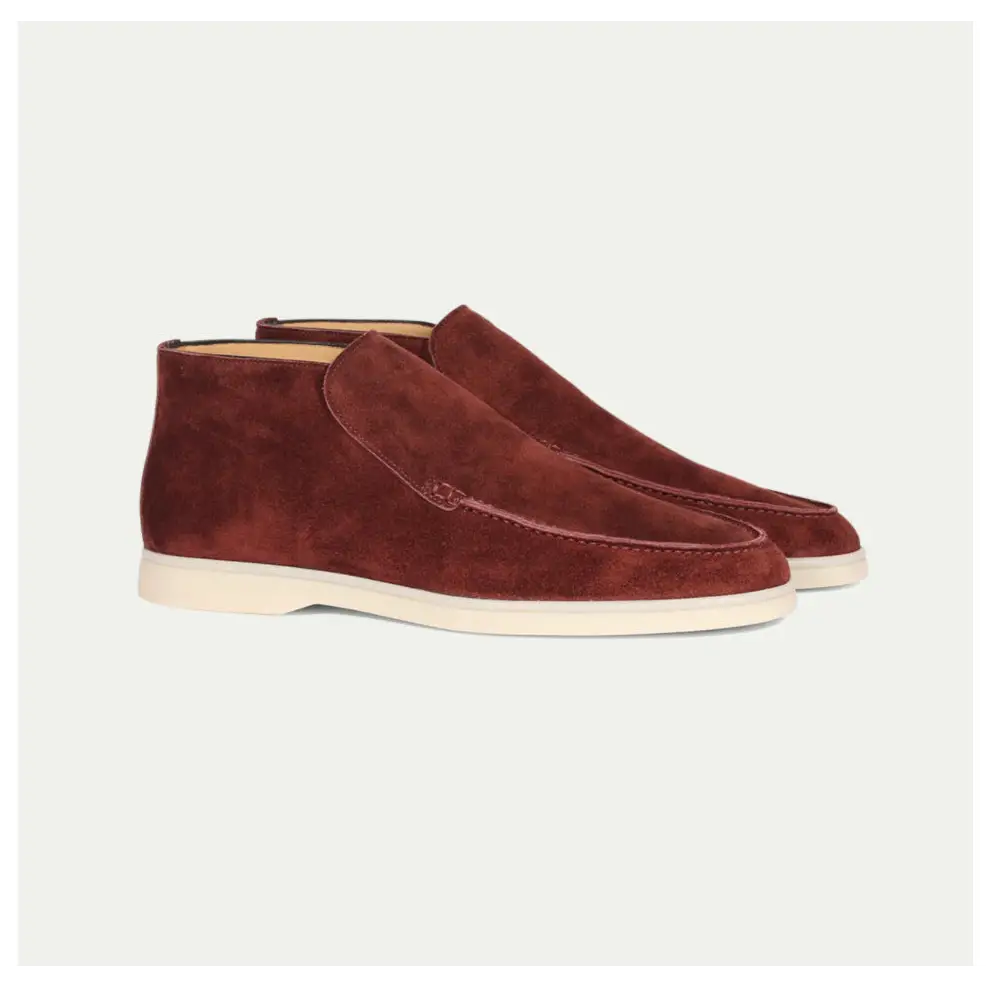 Men’s Loafer Plus Size Leisure_Sneaker - Reddish Brown / 36 - Leather Shoes for men