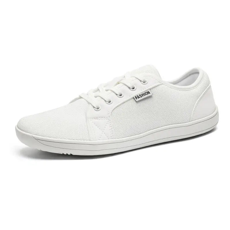 Men’s Low-top Lace-up Mesh Breathable Casual sneaker - White / 37 - Leather Shoes for men