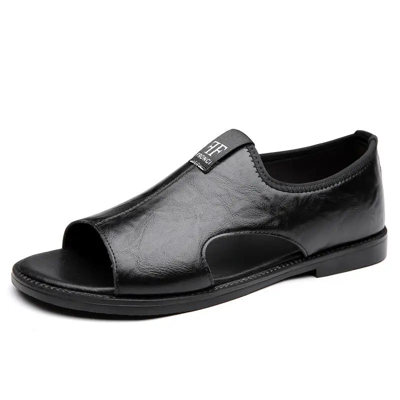 New Casual Soft Bottom Non Slip Outdoor Beach Shoes Trendy Roman Shoes_sandals Dubai - Leather Shoes for men
