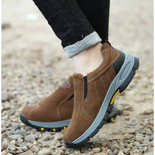 One-legged anti-smashing anti-piercing steel toe caps shoes Breathable and wear-resistant safety shoes anti-splashing