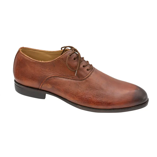 Oxford Genuine Leather Shoes Brown - Rambler Shoes FZE