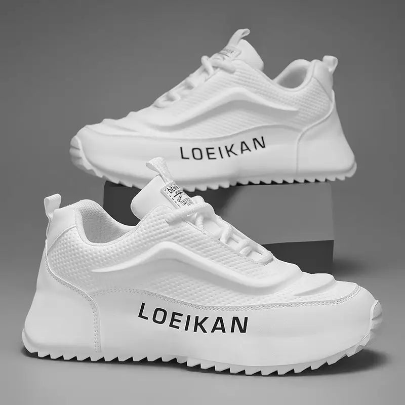 Personality Men’s Sports Casual Daddy Shoes - White / 39 - Leather Shoes for men