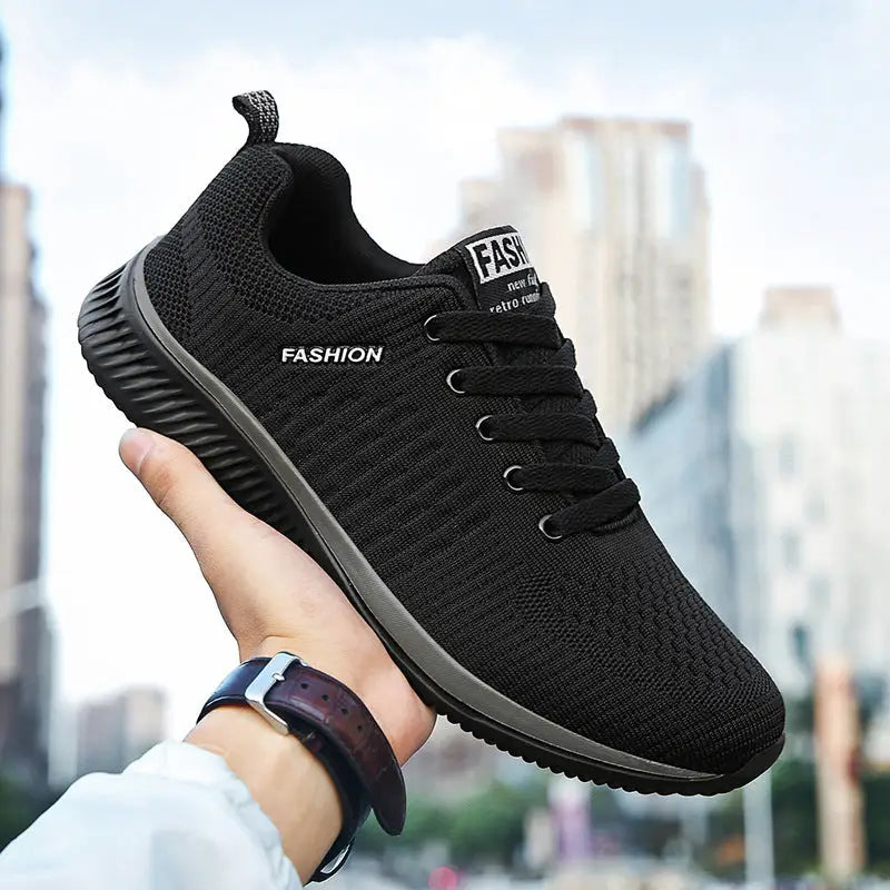 Running Shoes Everyday Casual Sports Shoes Men - Black and gray / 38 - Leather Shoes for men