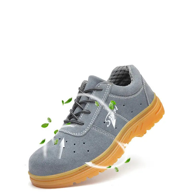 Safety Shoes Breathable Steel Toe Anti-work Shoes - 2Grey Breathable / 48