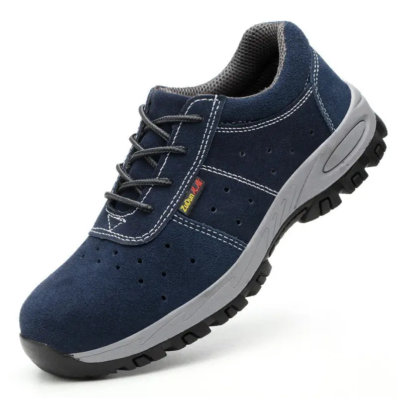 Safety Shoes Breathable Steel Toe Anti-work Shoes - Royal blue breathable / 48