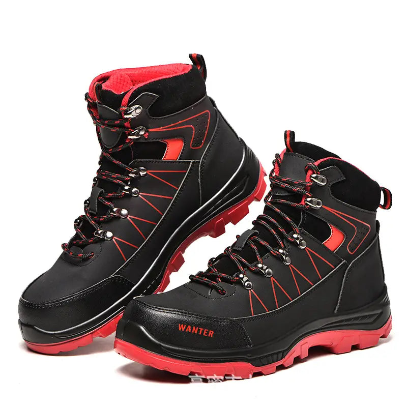 Breathable Flying Woven Safety Shoes Anti-Smashing And Anti-Piercing Safety Shoes