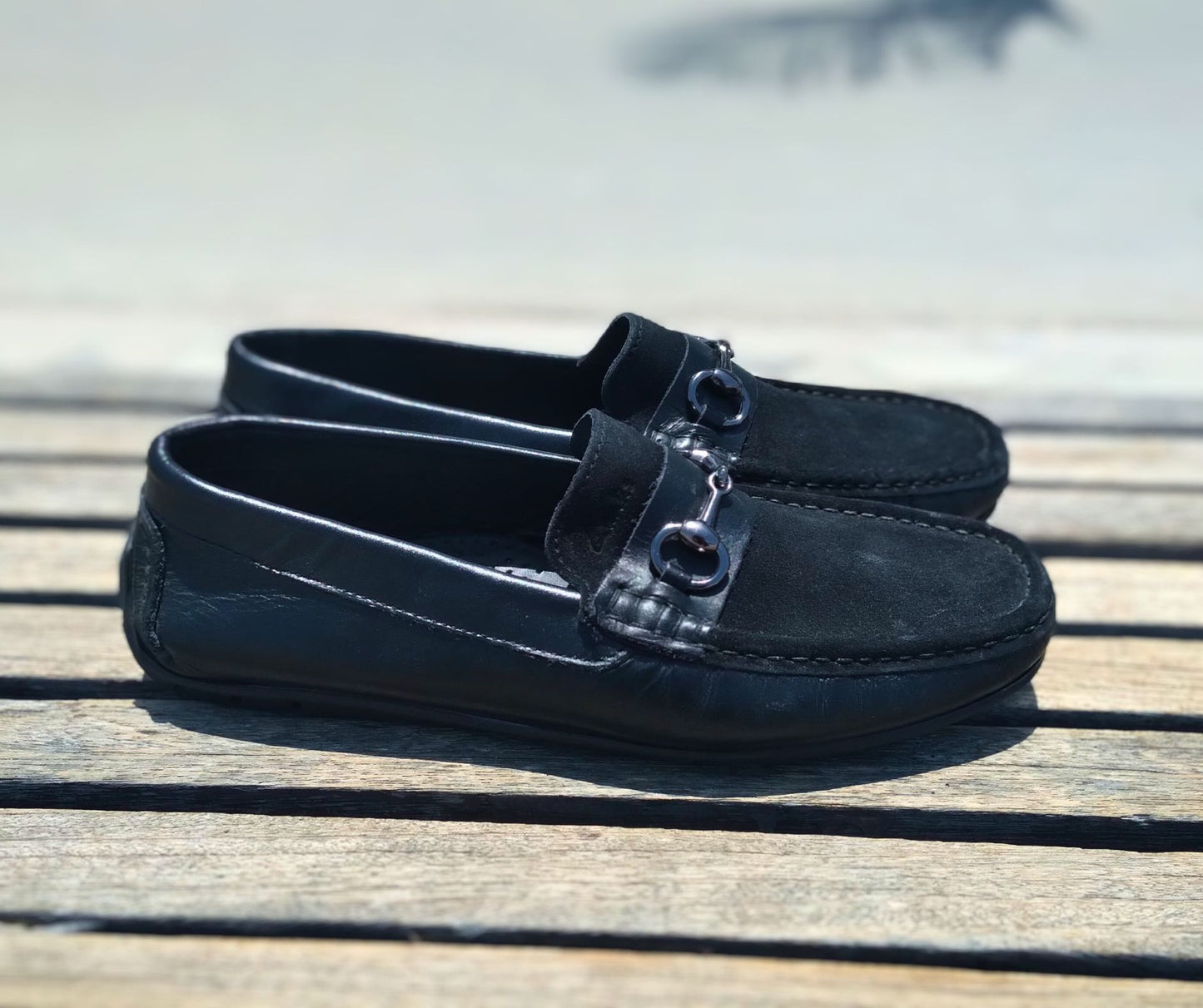Loafer Shoes Genuine Leather Black