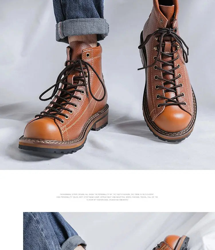 Men’s High Top British Style Martin Boots