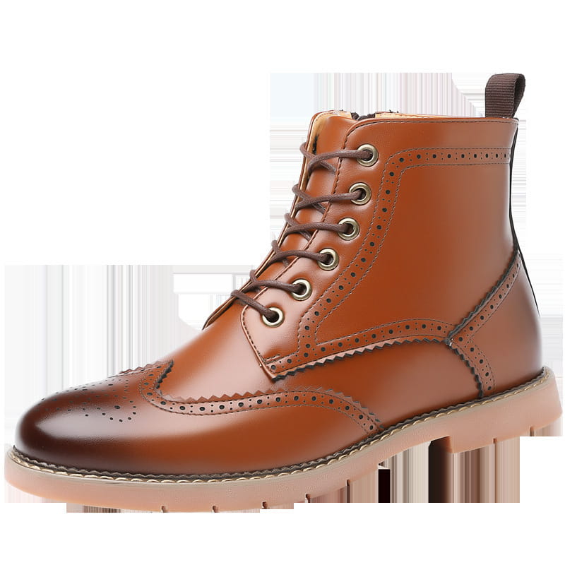 Men’s High-top Business Casual Leather Shoes British Martin Boots