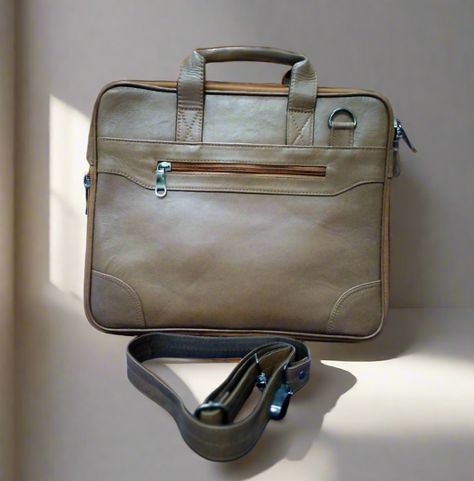 Leather laptop bag