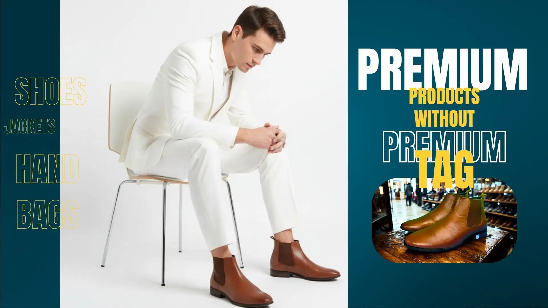 Brown leather chukka boots with a classic design and durable sole.