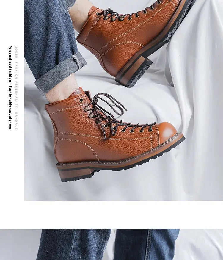 Men’s High Top British Style Martin Boots