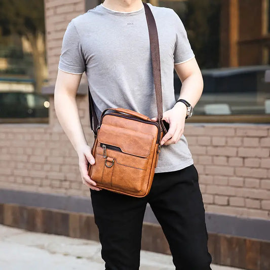 Casual Crossbody Men’s Document Small Backpack - Bags & Luggage - Men’s Bags - Wallets