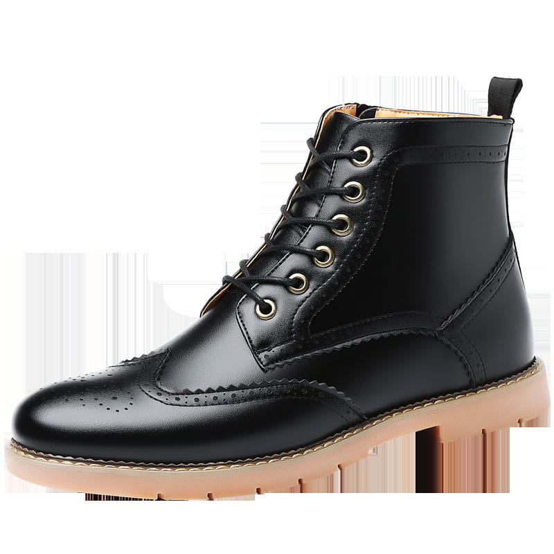 Men’s High-top Business Casual Leather Shoes British Martin Boots