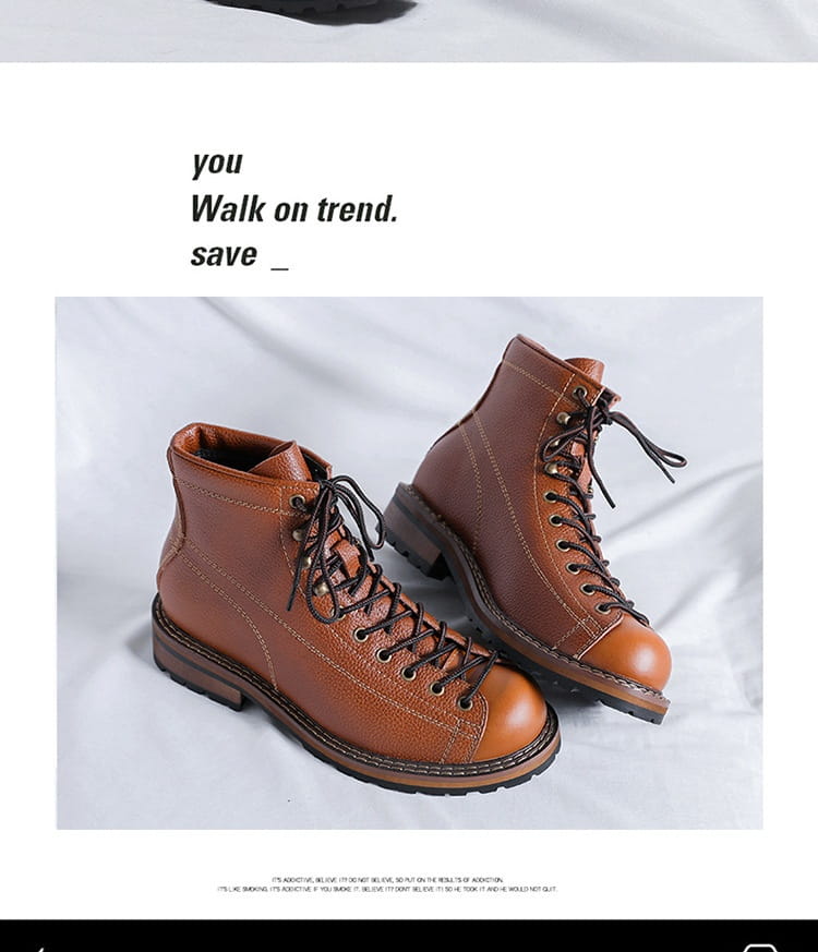Men’s High Top British Style Martin Boots