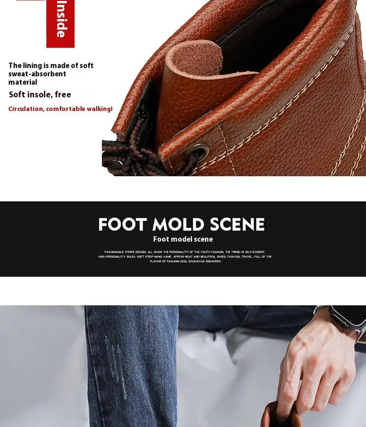Men’s High Top British Style Martin Boots