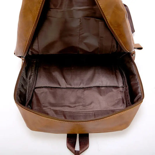 Korean Style Backpack Men’s PU Leisure Travel - Bags & Luggage - Men’s Bags - Wallets