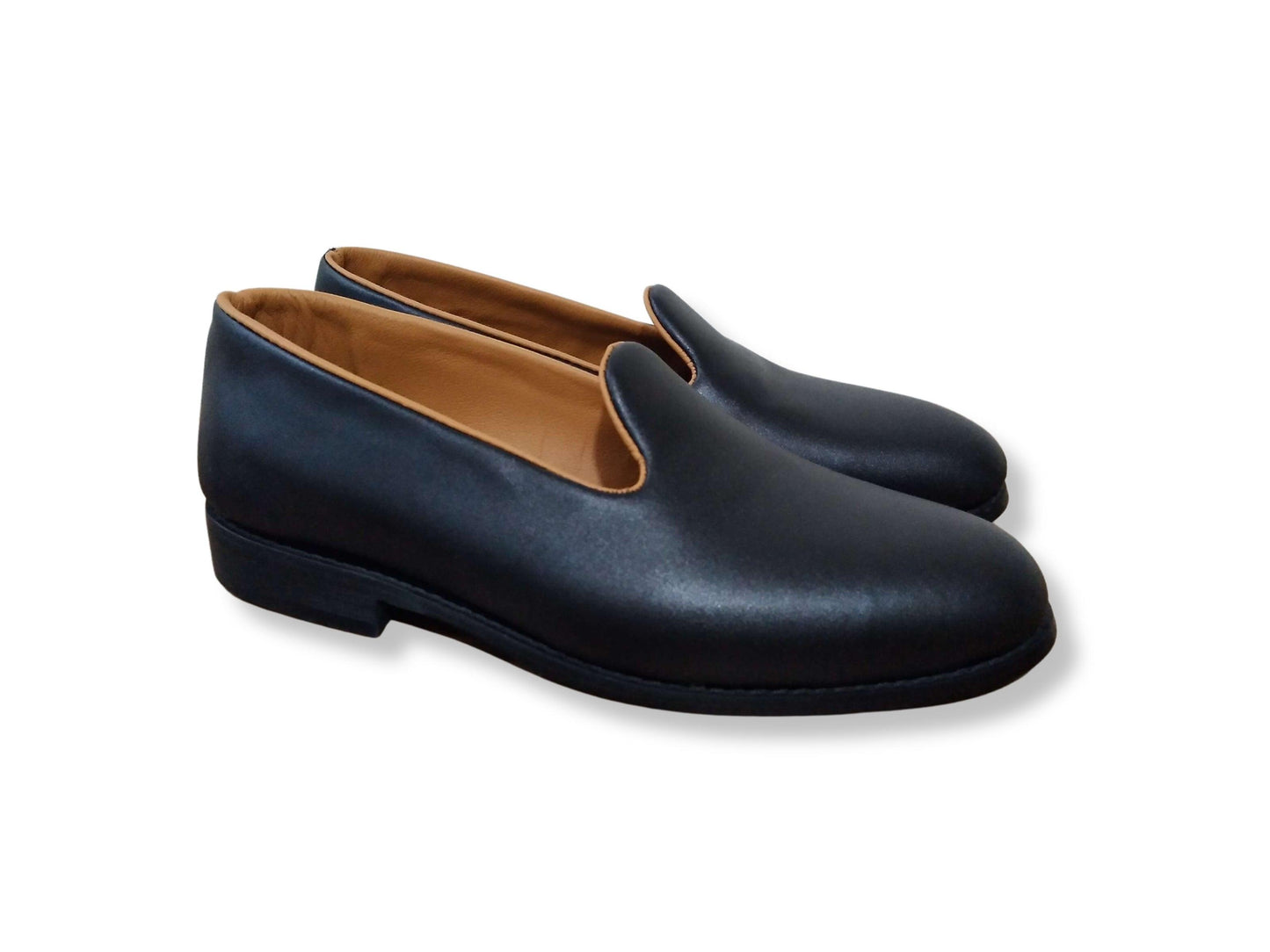 Loafer PU Leather Shoes Black - Rambler Shoes FZE