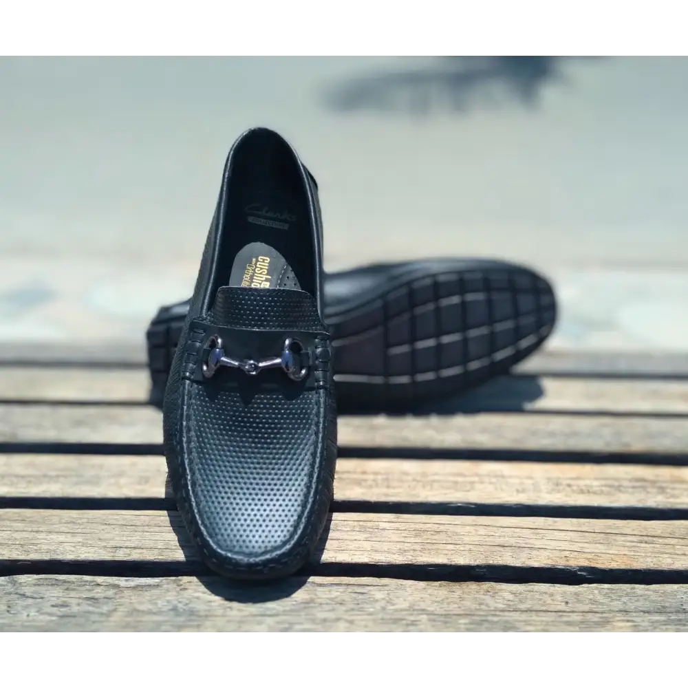 Loafer Shoes Genuine Leather Black - 41 - Leather Shoes for men