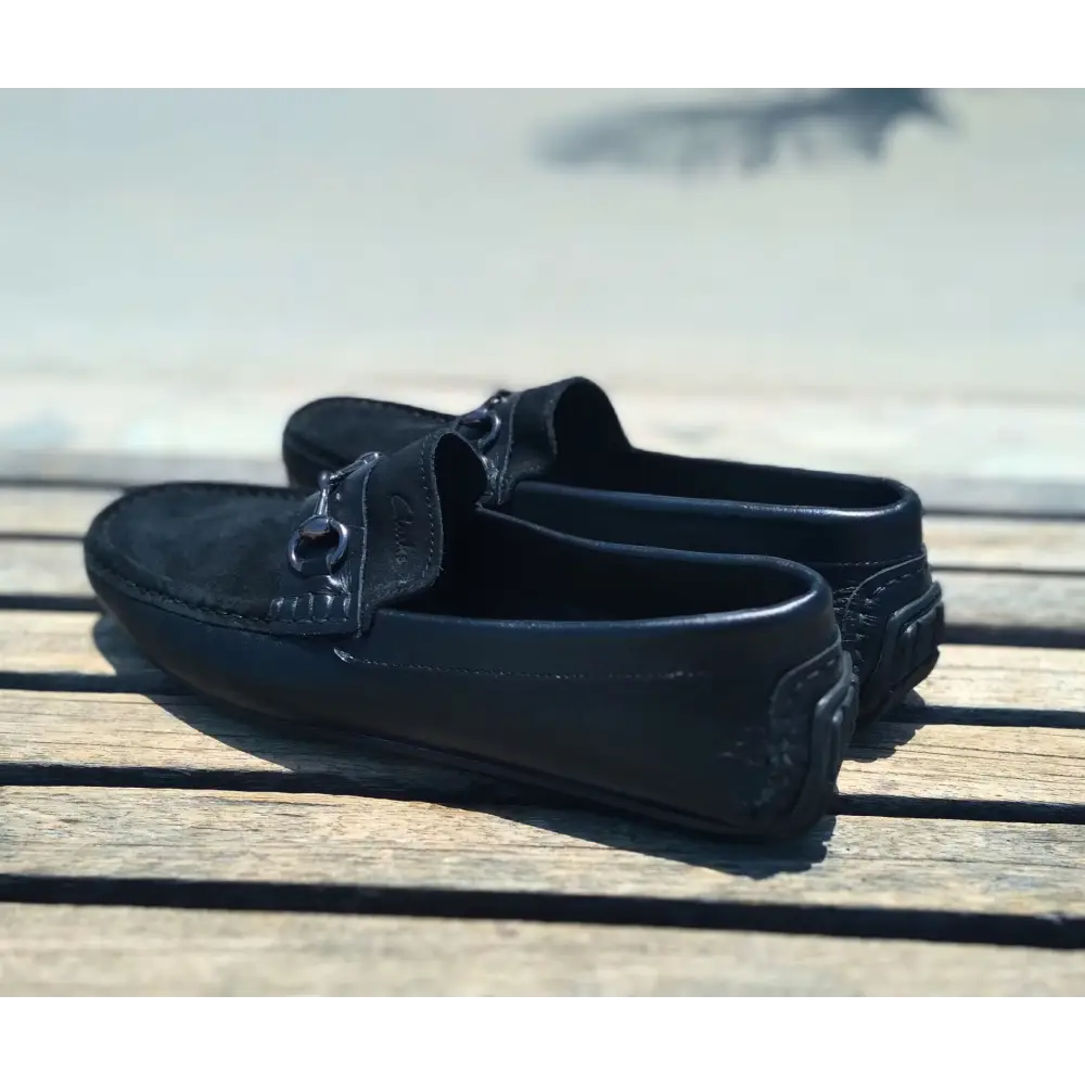 Loafer Shoes Genuine Leather Black - 41 - Leather Shoes for men