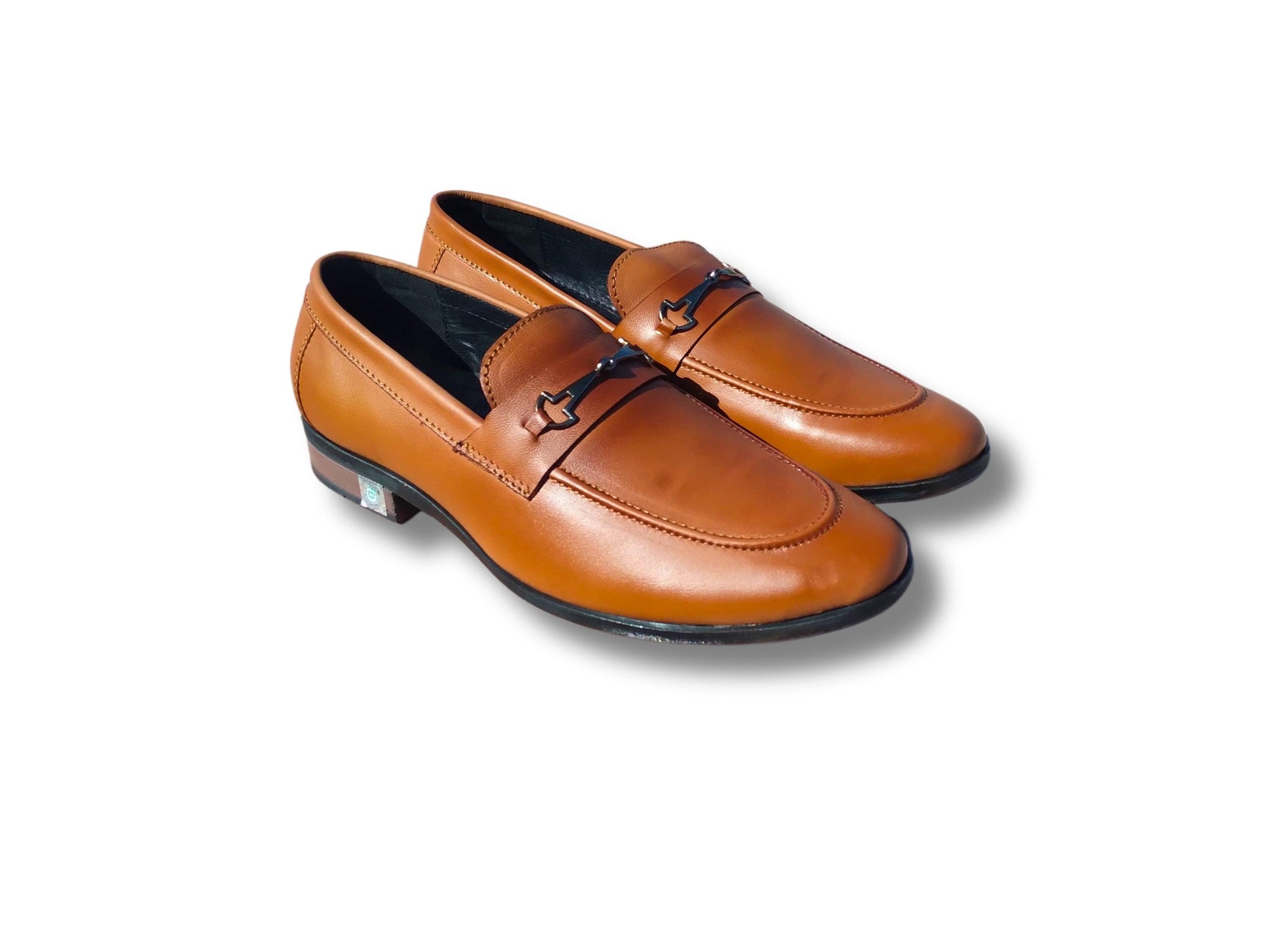 Loafer Shoes Genuine Leather Brown - Rambler Shoes FZE