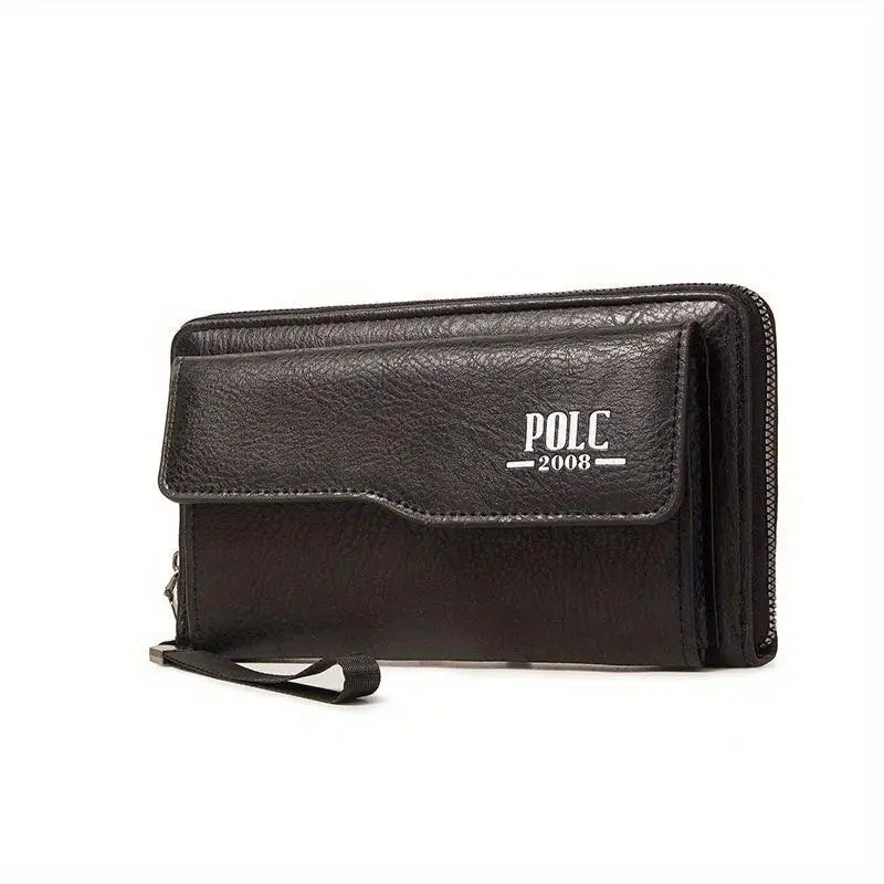 New Men's Wallet Long Fashion Soft Wallet Zipper Multi-card Wallet Mobile Phone Bag Large Capacity - Rambler Shoes FZE