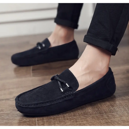 One-legged slippery lazy shoes Loafers - Leather Shoes for men