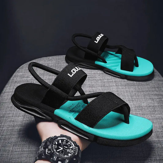 Outer Wear Thick-soled Sandals Casual Men - Leather Shoes for men