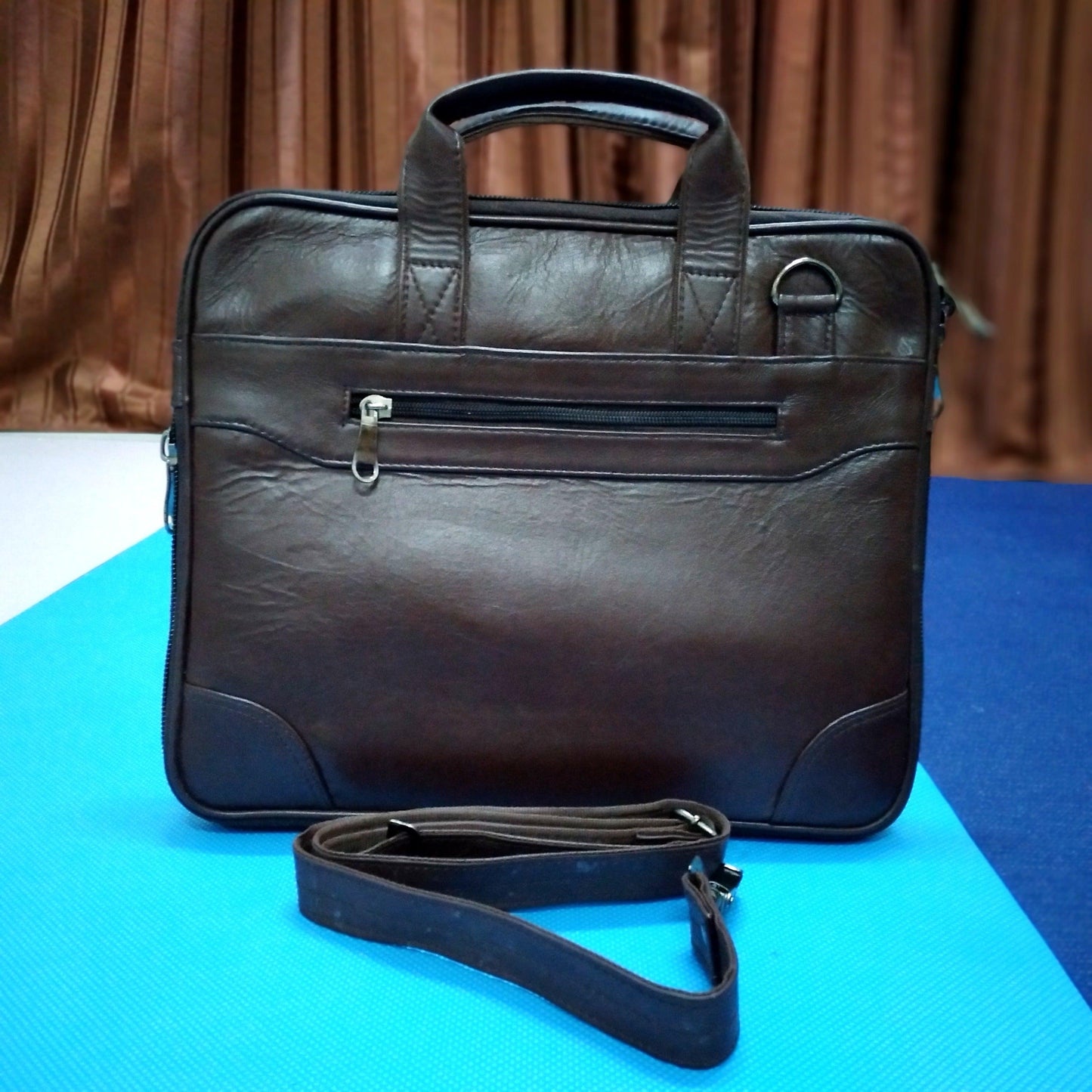 Standard Leather Laptop Bag Black Genuine Leather - Rambler Shoes FZE