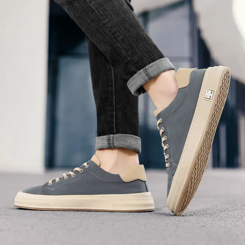 Umbrella Cloth Breathable Sports Board Retro Leisure Cloth Shoes_sneaker - Leather Shoes for men
