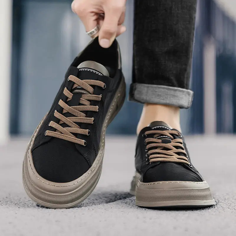 Umbrella Cloth Breathable Sports Board Retro Leisure Cloth Shoes_sneaker - Leather Shoes for men