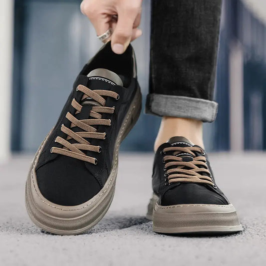 Umbrella Cloth Breathable Sports Board Retro Leisure Cloth Shoes_sneaker - Leather Shoes for men